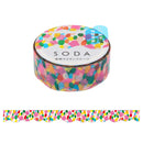 透明マスキングテープ SODA（型抜きタイプ）シロップ