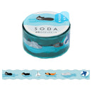透明マスキングテープ SODA（型抜きタイプ）スイミング