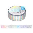 透明マスキングテープ SODA（オーロラ箔タイプ）レース