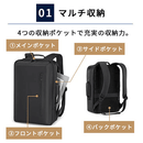 ２WAY 防水ビジネスリュック 容量23L