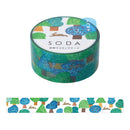 透明マスキングテープ SODA ノウサギ