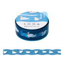 透明マスキングテープ SODA（型抜きタイプ）アヒルイケ