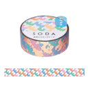 透明マスキングテープ SODA（ピンクゴールド箔）バード