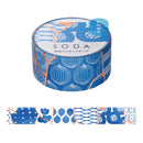 透明マスキングテープ SODA（ピンクゴールド箔タイプ）トウキ