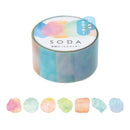 透明マスキングテープ SODA（ステッカータイプ）パレット