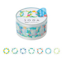 透明マスキングテープ SODA（ステッカータイプ）ハナカザリ