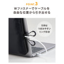 ノートPCに貼り付けるポーチ